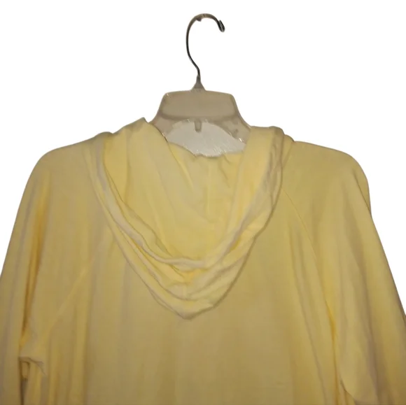Carhartt Hooded Henley Long Sleeve Shirt Womens XL Yellow - Picture 3 of 8